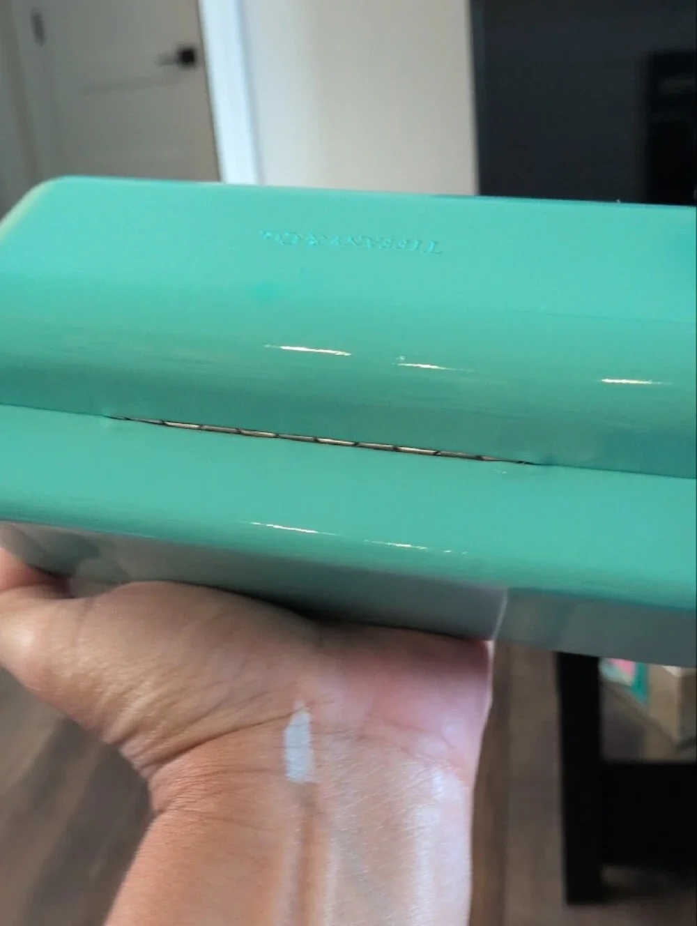 Tiffany & Co. Eyewear Case in Blue-Green CASE ONLY